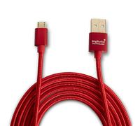 BigBuild Technology Cable de carga y transferencia de datos para Samsung Galaxy Tab S SM T700, S2 SM T710, S2 SM T715, S2 SM T813, J Max, SM T580 Tablet, 9 pies, 8 pulgadas, chapado en oro