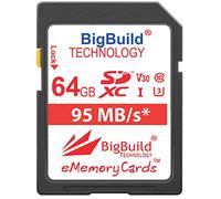 BigBuild Technology Tarjeta de memoria UHS-I U3 de 64 GB de 95 MB/s para cámara Canon PowerShot G1 X Mark III, G5 X, G7 X Mark II, G9 X, G9 X Mark II