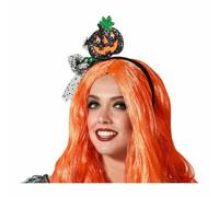 BigBuy Accessories Diadema Calabaza Naranja/Negro