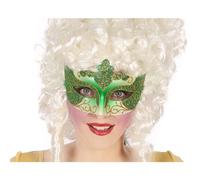 BigBuy Carnival Antifaz Verde