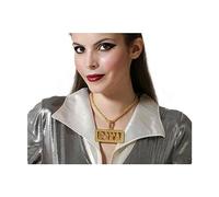 BigBuy Carnival Collar Dorado Accesorio para Disfraz Rock