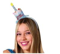 BigBuy Carnival Diadema Cumpleaños Azul