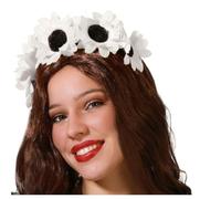 BigBuy Carnival Diadema Flores Blanco S1134172 - EAN: 8422259756323