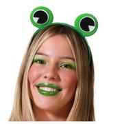 BigBuy Carnival Diadema Rana Verde