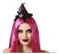 BigBuy Outdoor Diadema Sombrero Bruja Halloween S1132620