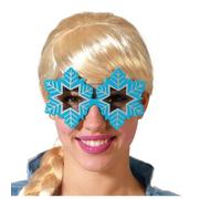 BigBuy Carnival Gafas Copos de Nieve Azul