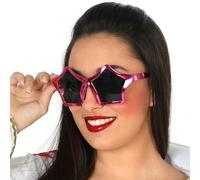 BigBuy Carnival Gafas Fucsia Estrella