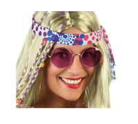 BigBuy Carnival Gafas Hippie Rosa