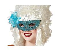 BigBuy Carnival Máscara Veneciana Azul