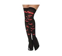 BigBuy Carnival Medias de Disfraz Bats Talla única Rojo Multicolor