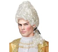 BigBuy Carnival Peluca Blanco
