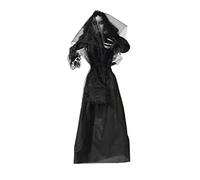 BigBuy Carnival S1125818 Decoración Colgante Halloween Novia Cadáver, Negro, 140 x 16 x 160 cm