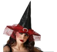 BigBuy Carnival Sombrero Bruja Negro Adultos S1132714 - EAN: 8422259749530