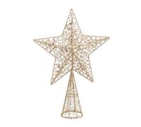 BigBuy Christmas Estrella de Navidad Dorado Metal 20 x 6 x 28 cm