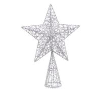 BigBuy Christmas Estrella de Navidad Plateado Metal 20 x 6 x 28 cm