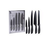 BigBuy Cooking Juego de Cuchillos Black Style (5 Piezas)