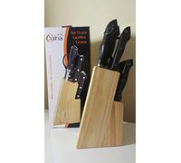 BigBuy Cooking Juego de Cuchillos de Cocina y Soporte (15 pcs)