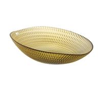 BigBuy Home Centro de Mesa Amarillo Cristal 21 x 21 x 6,5 cm