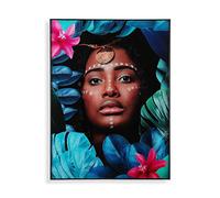 BigBuy Home Cuadro Africana Cristal Madera MDF (60 x 2 x 80 cm)