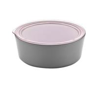 BigBuy Home Cuenco Melamina Con Tapa Rosa/Gris 16,5 x 6,5 cm 800 ml