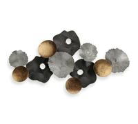 BigBuy Home Decoración de Pared Metalic (6,4 x 49,5 x 90,8 cm)