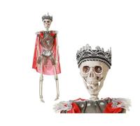 BigBuy Home Decoración para Halloween Rey Medieval Esqueleto 40 cm S1135632 - EAN: 8422259793748