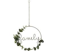 BigBuy Home Dorado Cartel Family (Diametro 31 cm) 118270, Talla Unica