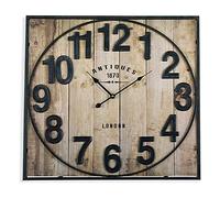 BigBuy Home Edipro Reloj Pared Madera Ø 59.5 CMS