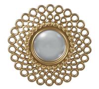 BigBuy Home Espejo de Pared Dorado Poliresina 22,8 x 1,5 x 22,8 cm