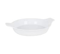 BigBuy Home Fuente, de Cocina, de Porcelana, Color Blanco, ø 22 x 4 centímetros (Referencia: S2208536)