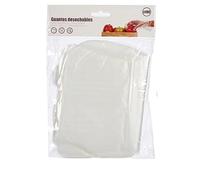BigBuy Home Guantes Desechables Set Transparente Plástico (12 Unidades)