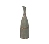 BigBuy Home Jarrón Verde Dorado Poliresina 13,5 x 13,5 x 49 cm