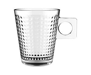 BigBuy Home Juego de Tazas de Café Lima Panal 8 cl 3 Unidades