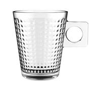 BigBuy Home Juego de Tazas de Café Lima Panal 80 ml (3 Piezas) (24 Unidades)