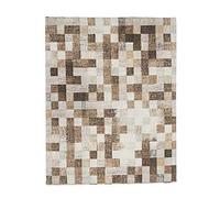 BigBuy Home Mantel Cuadrados Loneta Beige (140 x 180 cm)