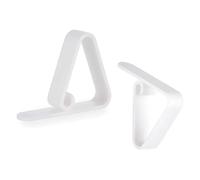 BigBuy Home Pinza sujeta manteles Blanco plástico (5,5 x 4,5 x 1,5 cm) (12 Unidades)