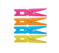 BigBuy Home Pinzas para la Ropa Multicolor Plástico 24 Piezas Set (24 Unidades) - Marca EAN: 4899888753070