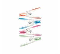 BigBuy Home Pinzas para la Ropa Multicolor Silicona Plástico 10 Piezas Set (24 Unidades)