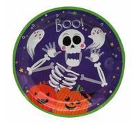 BigBuy Home Plato Esqueleto Ø 23 cm 6 Unidades