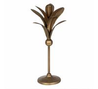 BigBuy Home Portavelas Dorado Hierro 15 x 15 x 31 cm