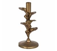 BigBuy Home Portavelas Dorado Hierro 9,5 x 9,5 x 21 cm