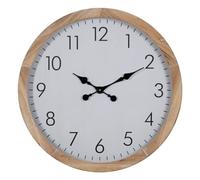 BigBuy Home Reloj de Pared Blanco Madera 60 x 60 x 6,5 cm