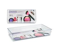 BigBuy Home S3602125 Organizador de Maquillaje, 16 X 5.5 X 34 Cm, Plástico, Materiales Varios, Multicolor