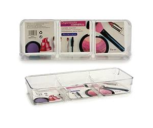BigBuy Home S3602127 Organizador de Maquillaje, 10 X 4 X 27.5 Cm, Plástico