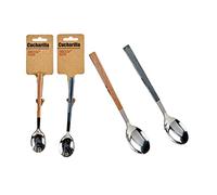BigBuy Home S3604357 Cucharillas de Café Acero Inoxidable, 3 x 1.5 x 16 cm