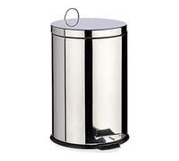 BigBuy Home S3606539 Papelera, Acero Inoxidable, 20 L