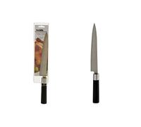 Bigbuy Home S3606719 Cuchillo, Acero Inoxidable, Negro, 2 x 37.5 x 7.5 cm