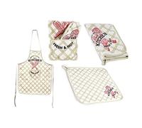 BigBuy Home Set de Cocina Compuesto por Delantal y paño de Cocina, 2 Piezas (Referencia: S3609332)