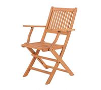 BigBuy Home Silla de Jardín Kate 51 x 60 x 90 cm Natural Madera de Acacia
