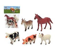 BigBuy Kids Set de Animales de Granja 31 x 22 cm (5 Unidades)
